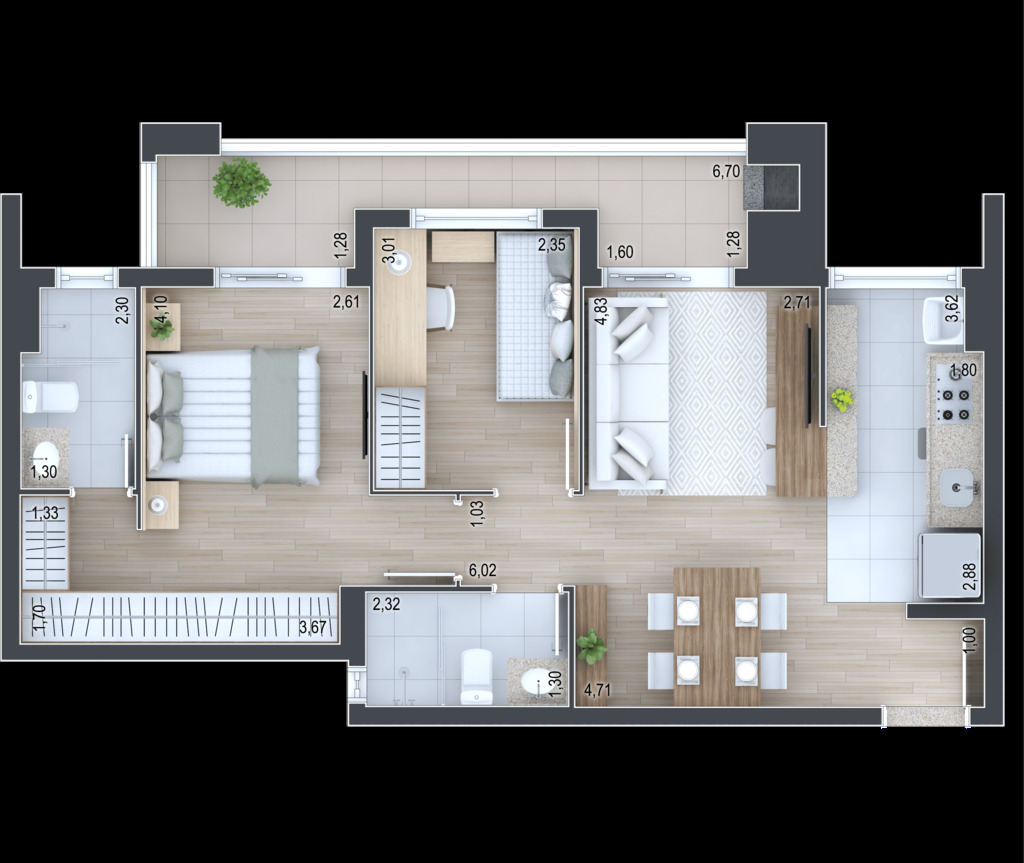 Apartamento, 2 quartos, 67 m² - Foto 31