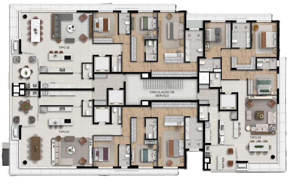 Apartamento, 3 quartos, 266 m² - Foto 56