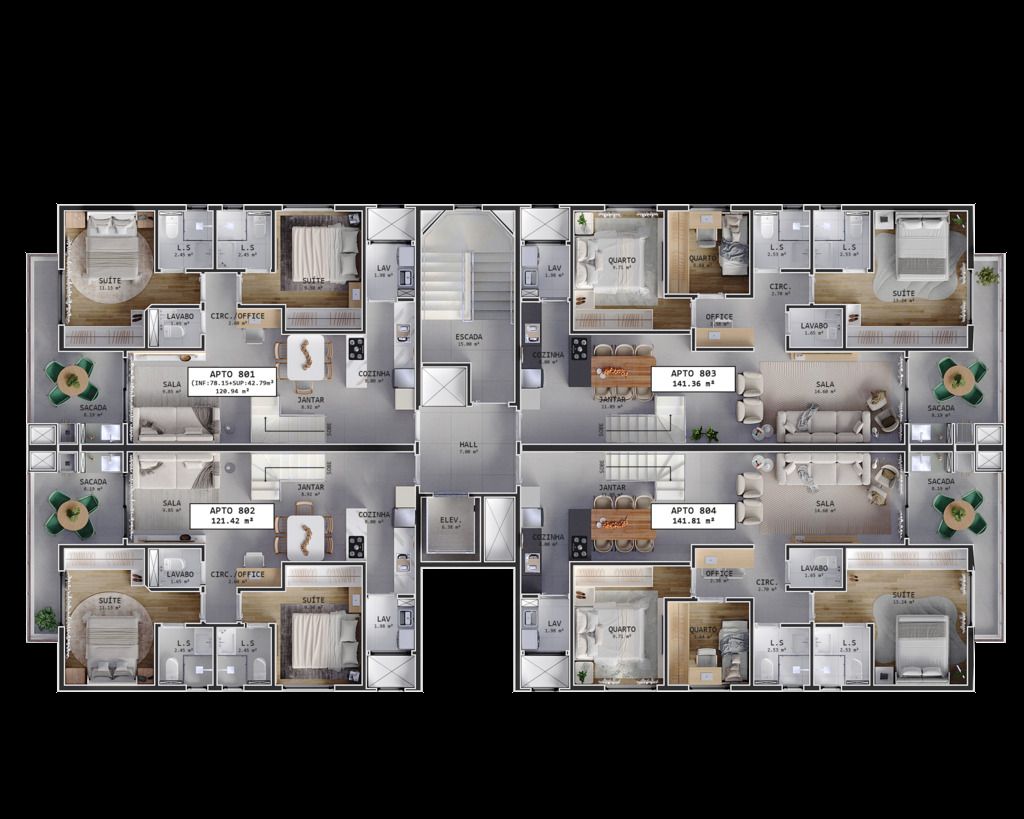 Apartamento, 3 quartos, 98 m² - Foto 18