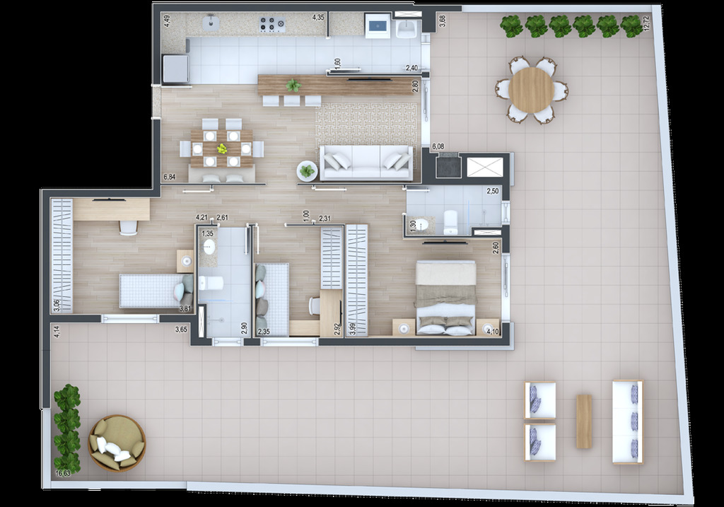 Apartamento, 2 quartos, 72 m² - Foto 61