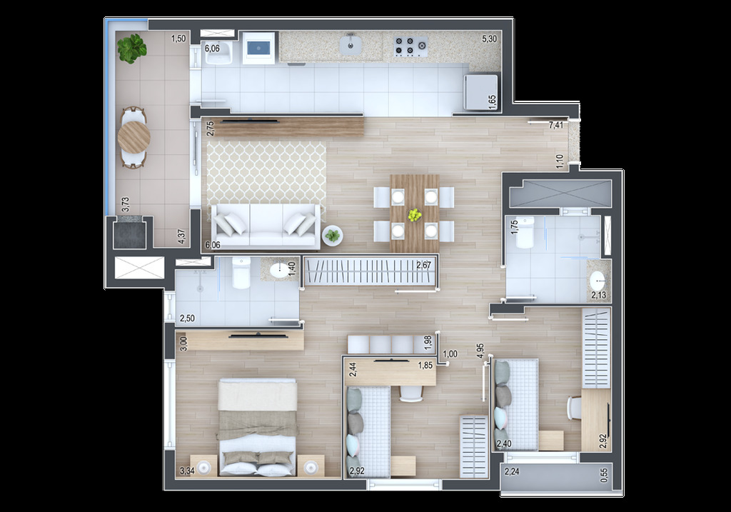 Apartamento, 2 quartos, 72 m² - Foto 23