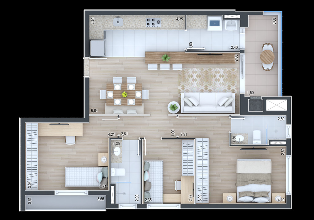 Apartamento, 2 quartos, 72 m² - Foto 32