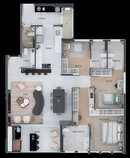 Apartamento, 3 quartos, 129 m² - Foto 22