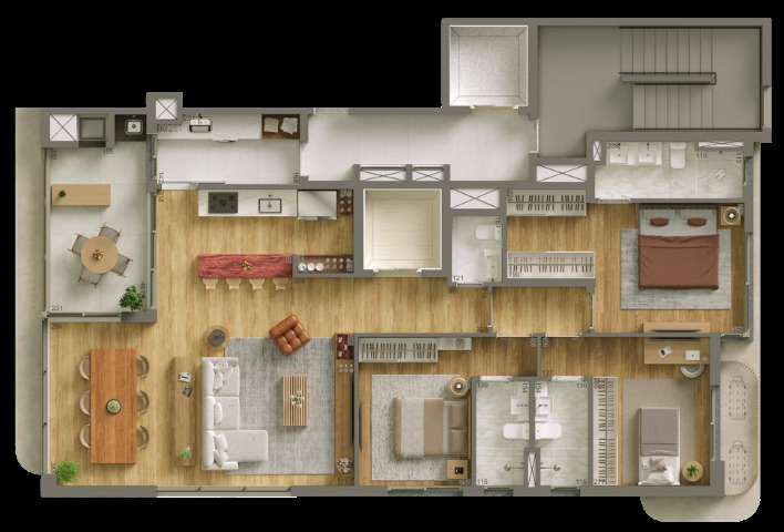 Apartamento, 3 quartos, 136 m² - Foto 31