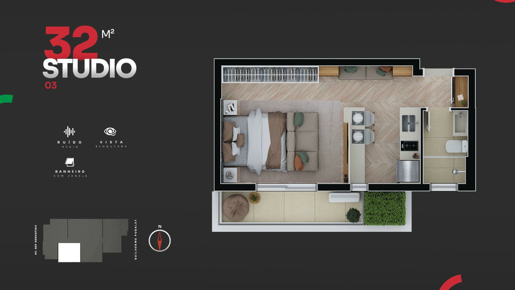 Apartamento, 2 quartos, 53 m² - Foto 33