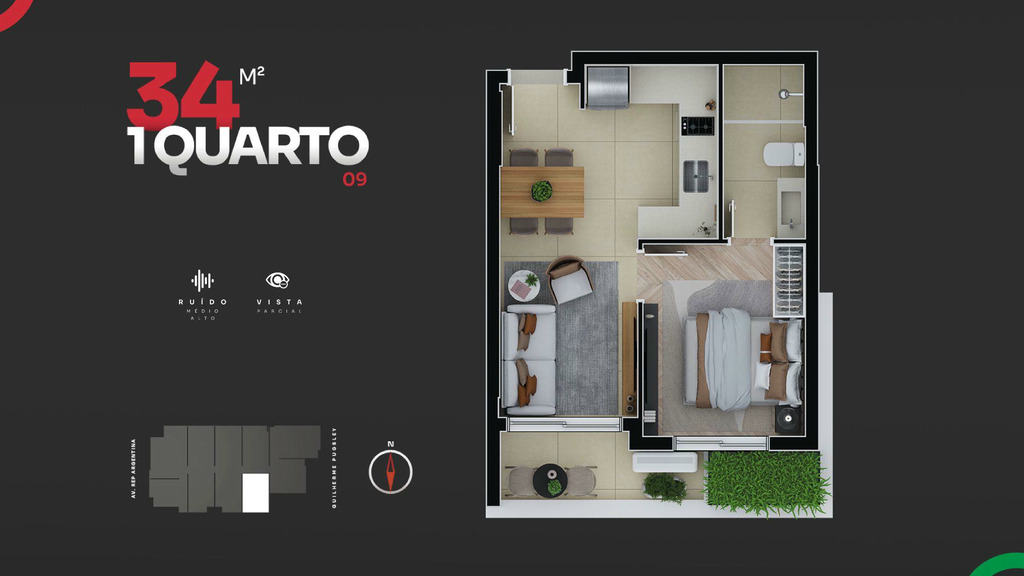 Apartamento, 2 quartos, 53 m² - Foto 23