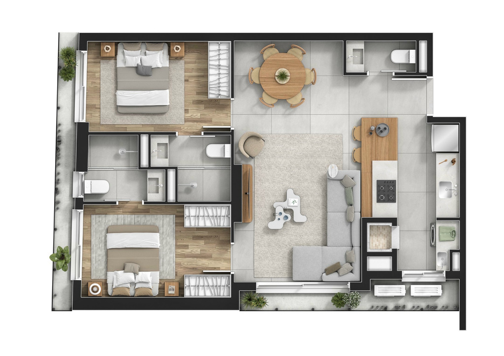 Apartamento, 1 quarto, 41 m² - Foto 39
