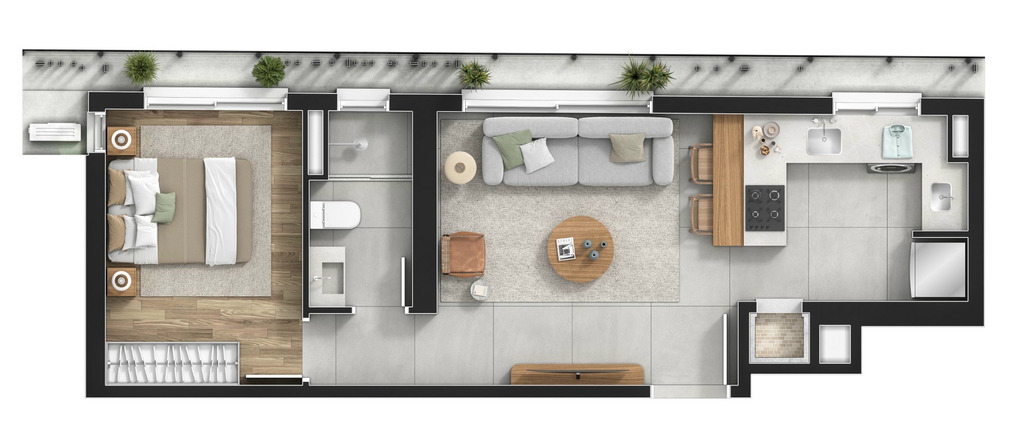 Apartamento, 1 quarto, 41 m² - Foto 37