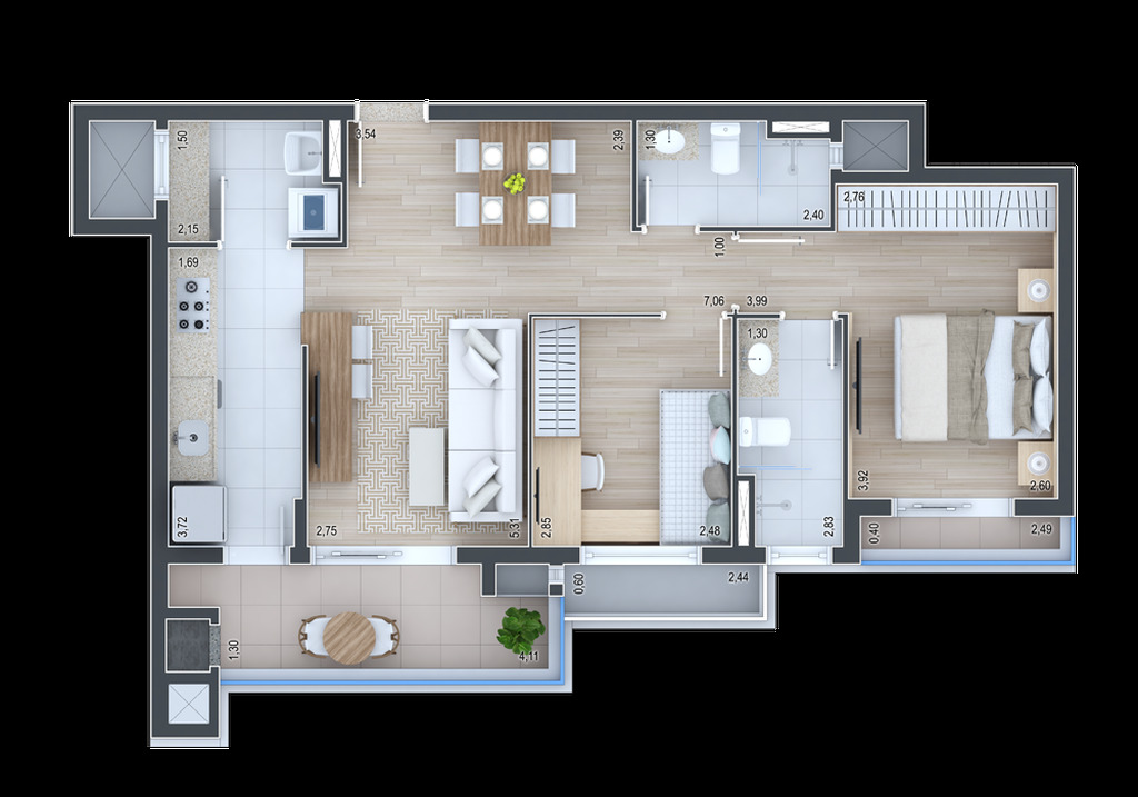 Apartamento, 3 quartos, 191 m² - Foto 15