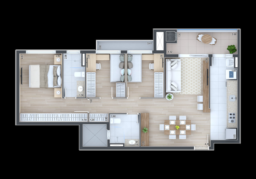 Apartamento, 3 quartos, 191 m² - Foto 29