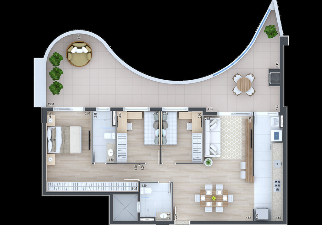 Apartamento, 3 quartos, 191 m² - Foto 36
