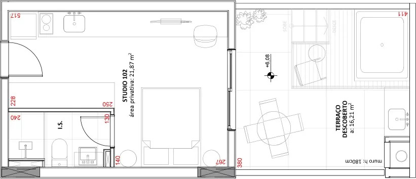 Cobertura, 1 quarto, 83 m² - Foto 16