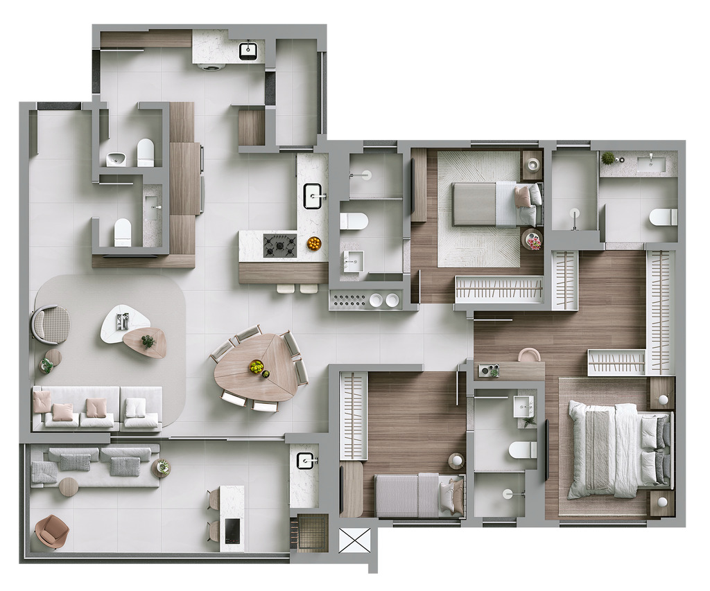 Apartamento, 3 quartos, 120 m² - Foto 9
