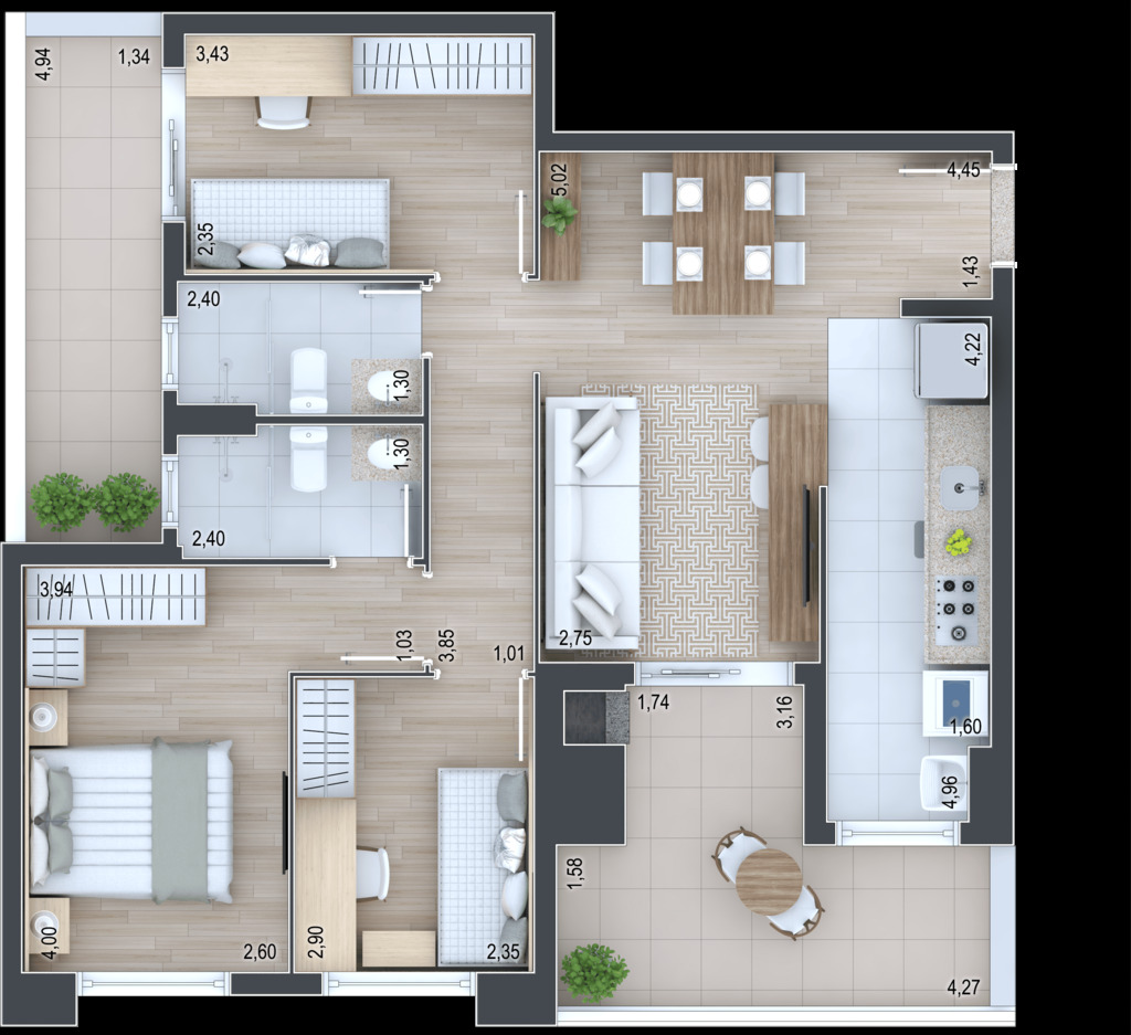 Apartamento, 3 quartos, 79 m² - Foto 16
