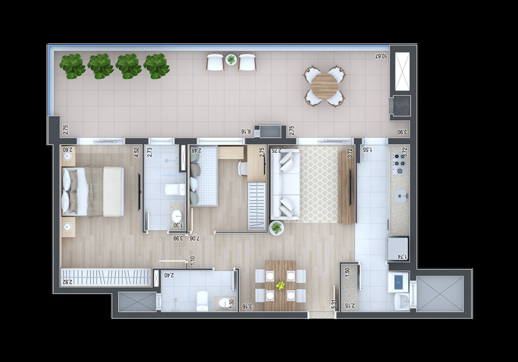 Apartamento, 3 quartos, 89 m² - Foto 34