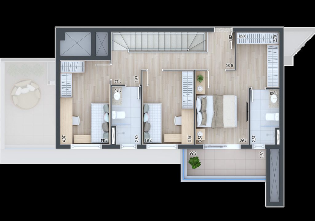 Apartamento, 3 quartos, 89 m² - Foto 45