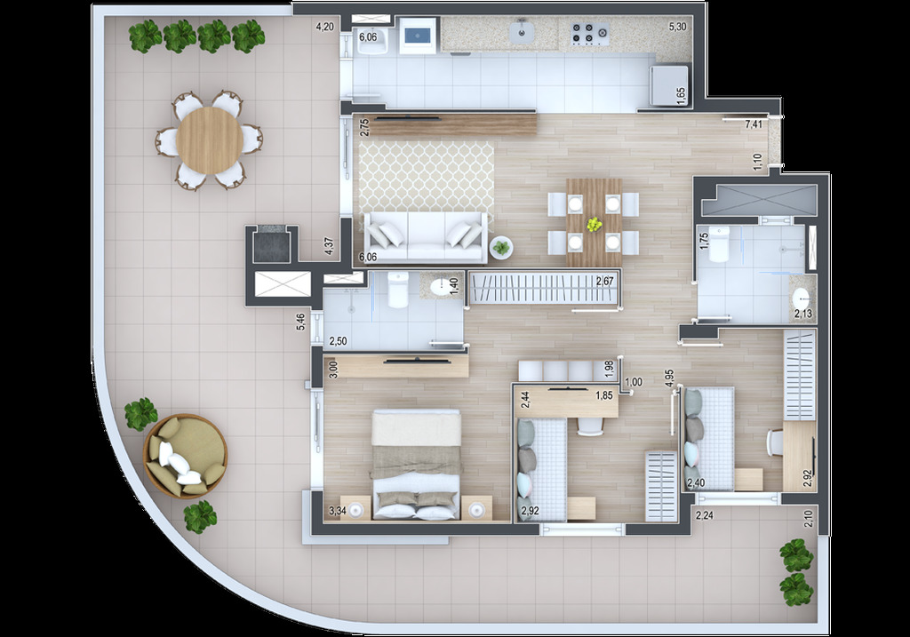 Apartamento, 3 quartos, 89 m² - Foto 37