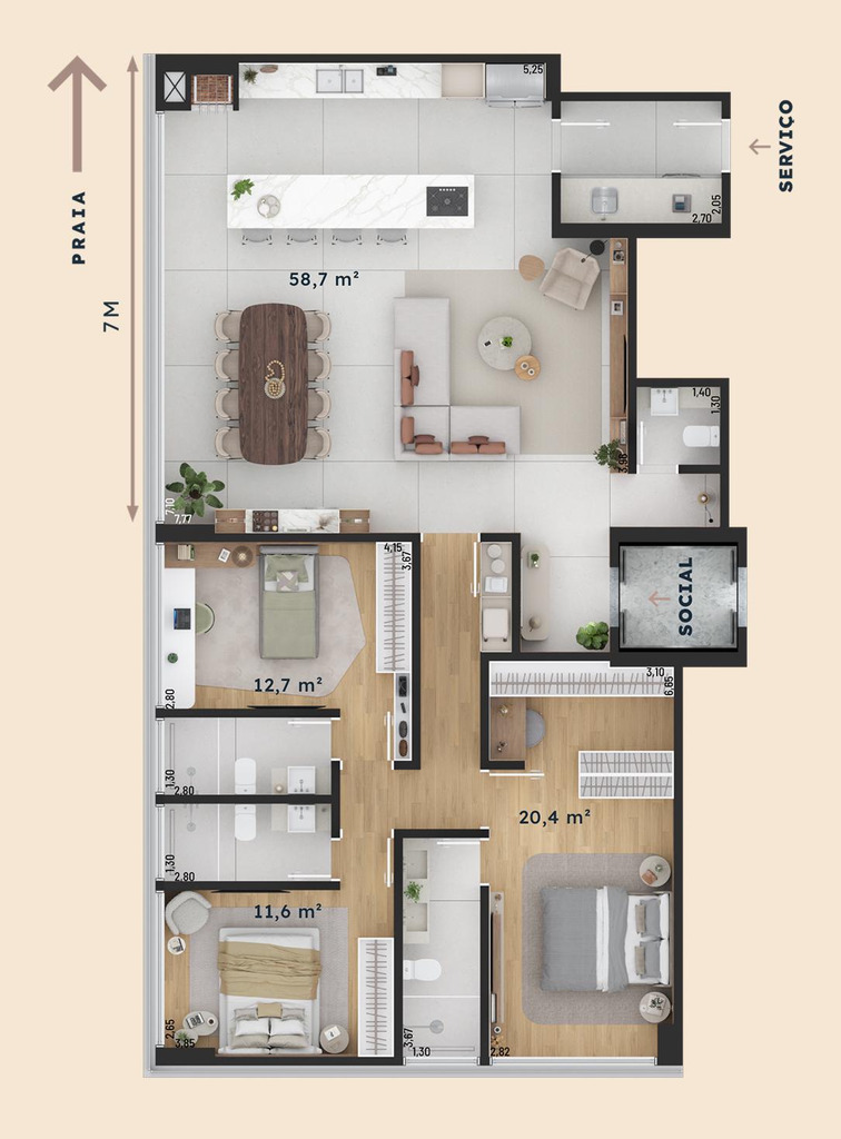 Apartamento, 3 quartos, 140 m² - Foto 30