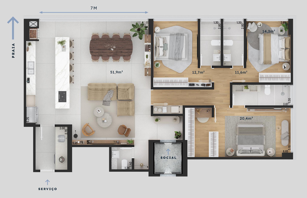 Apartamento, 3 quartos, 140 m² - Foto 31