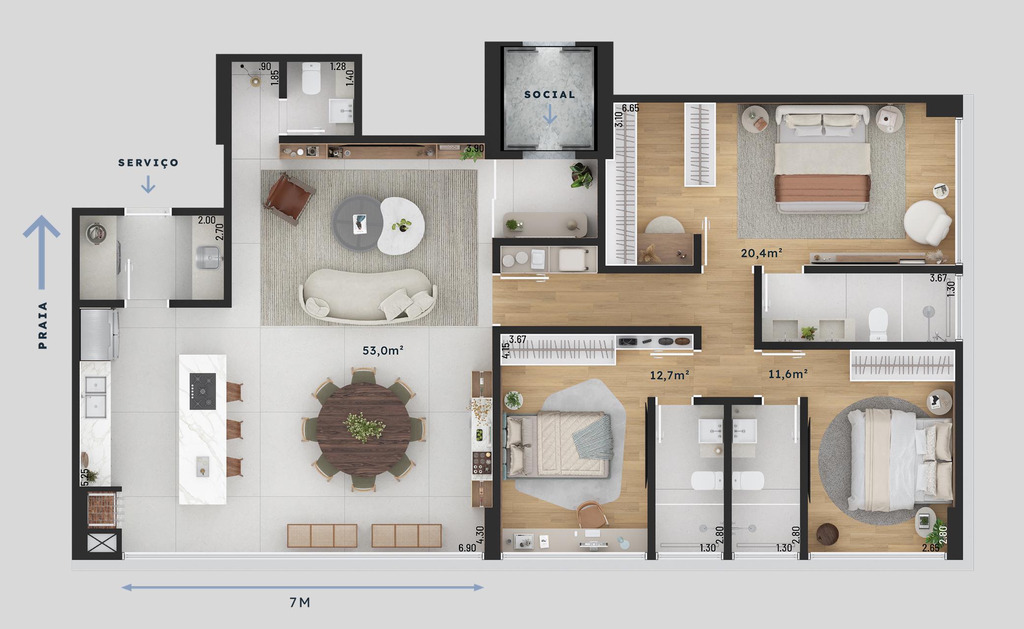 Apartamento, 3 quartos, 140 m² - Foto 29