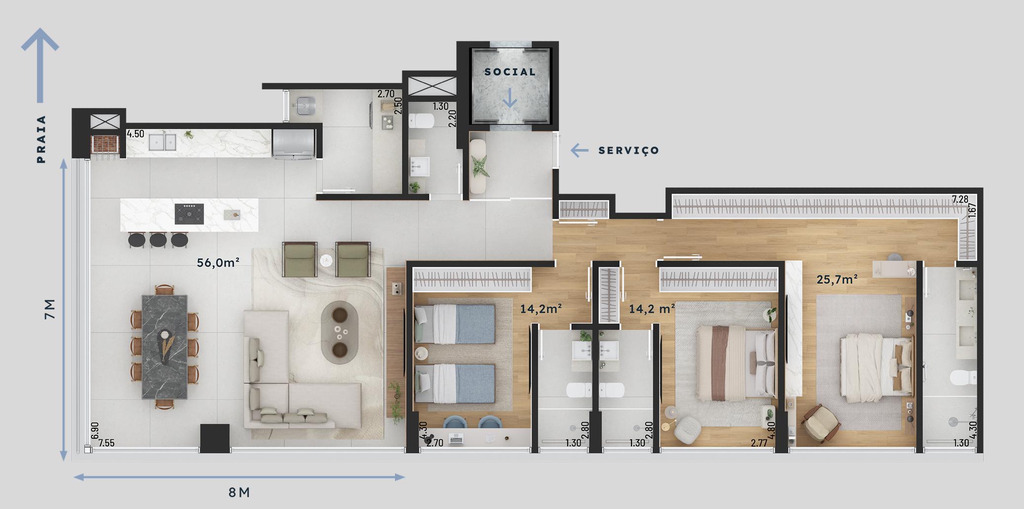 Apartamento, 3 quartos, 140 m² - Foto 34