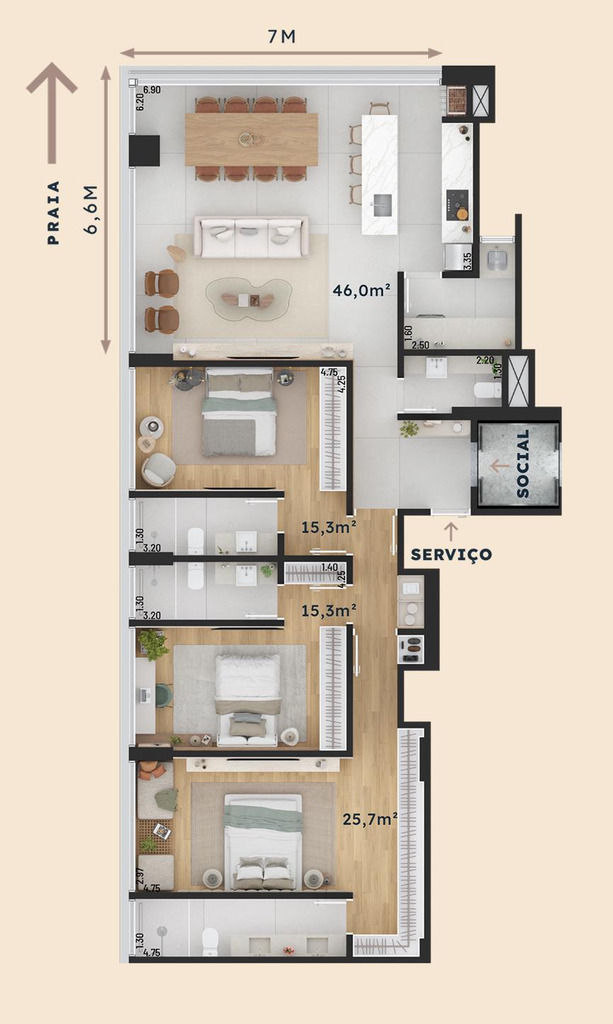 Apartamento, 3 quartos, 140 m² - Foto 33