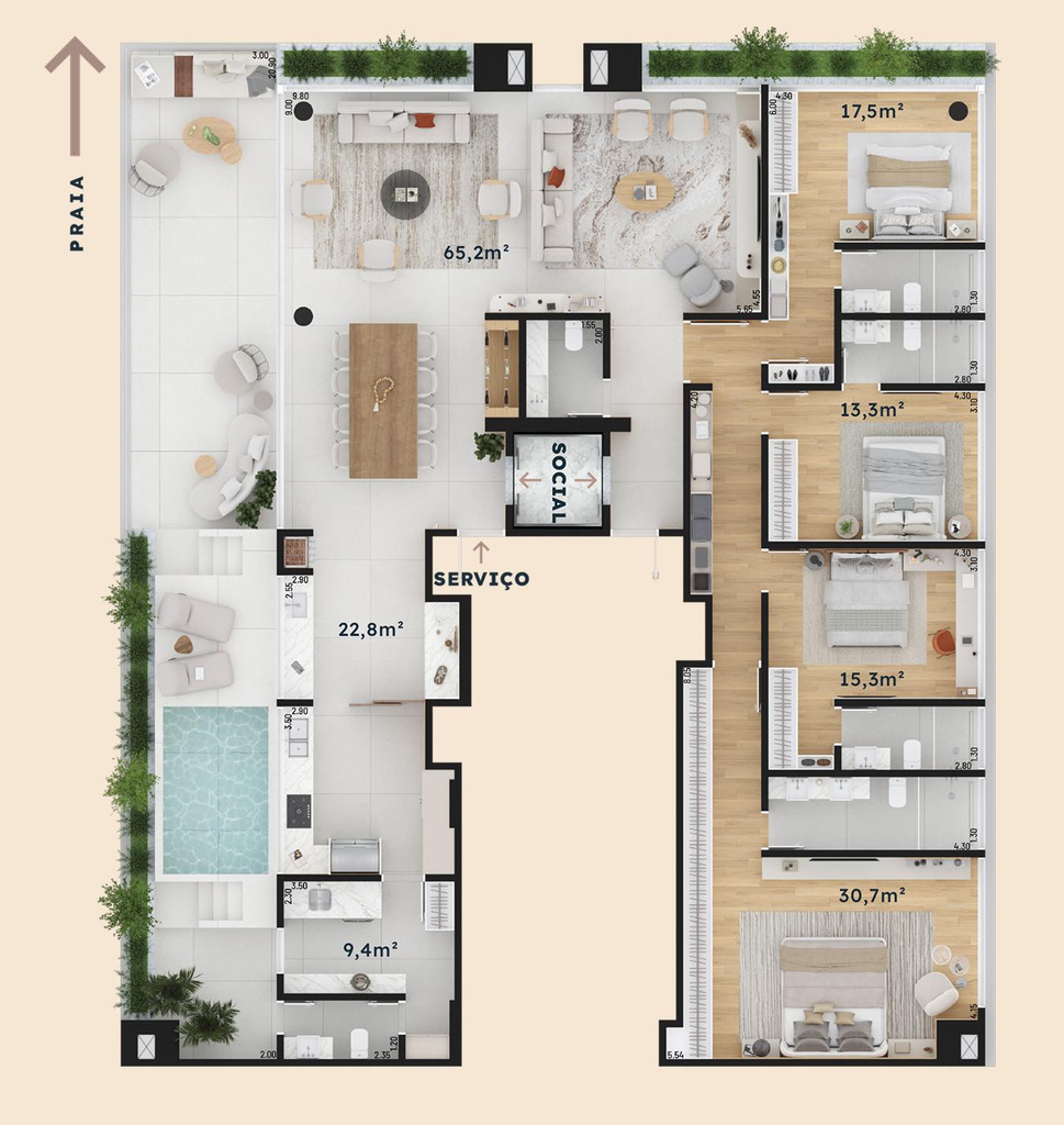 Apartamento, 3 quartos, 140 m² - Foto 37