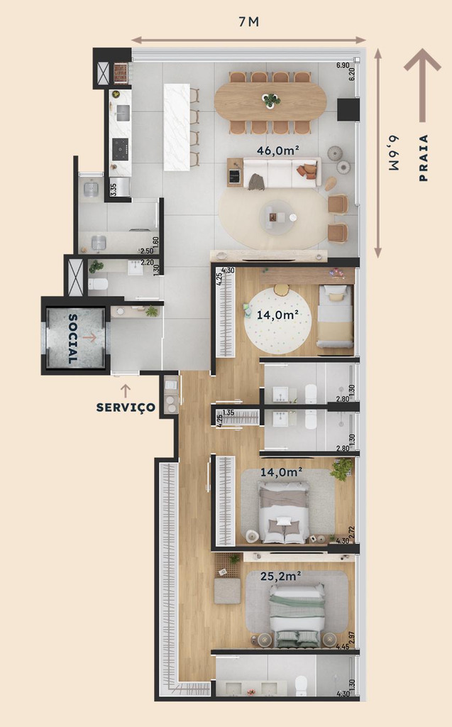Apartamento, 3 quartos, 140 m² - Foto 32