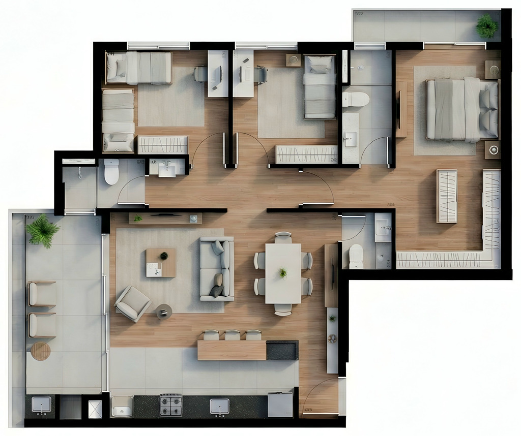 Apartamento, 2 quartos, 91 m² - Foto 107