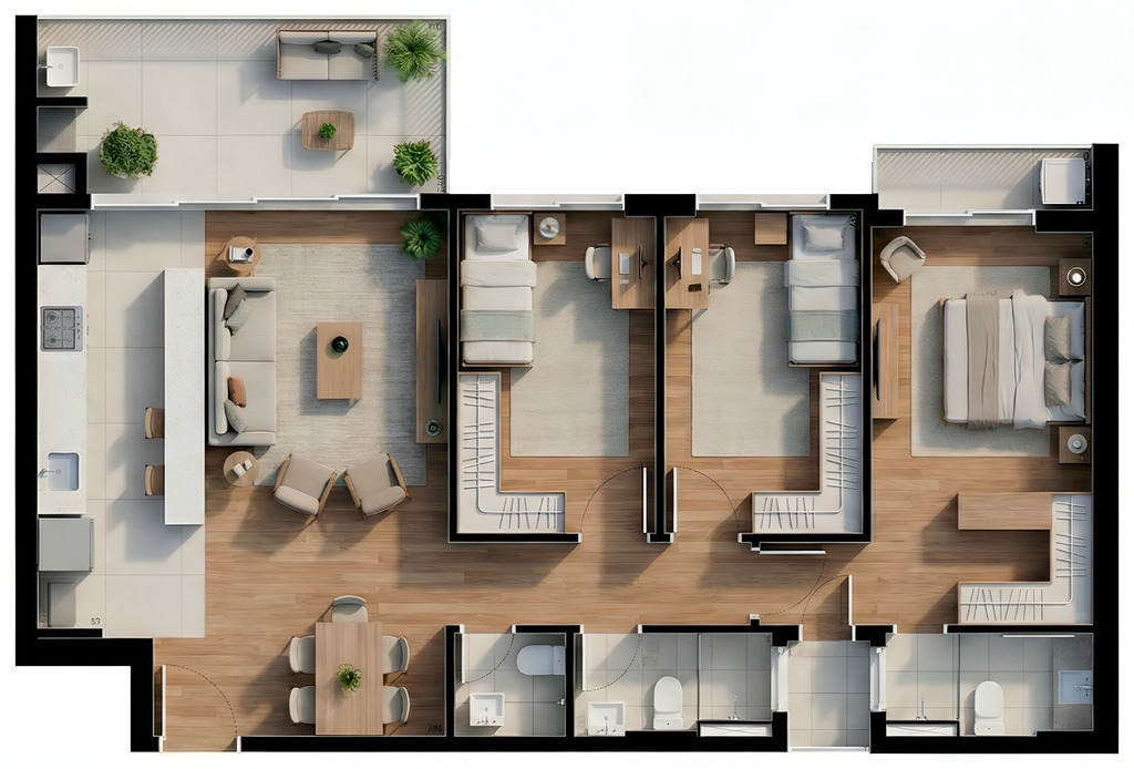 Apartamento, 2 quartos, 91 m² - Foto 109