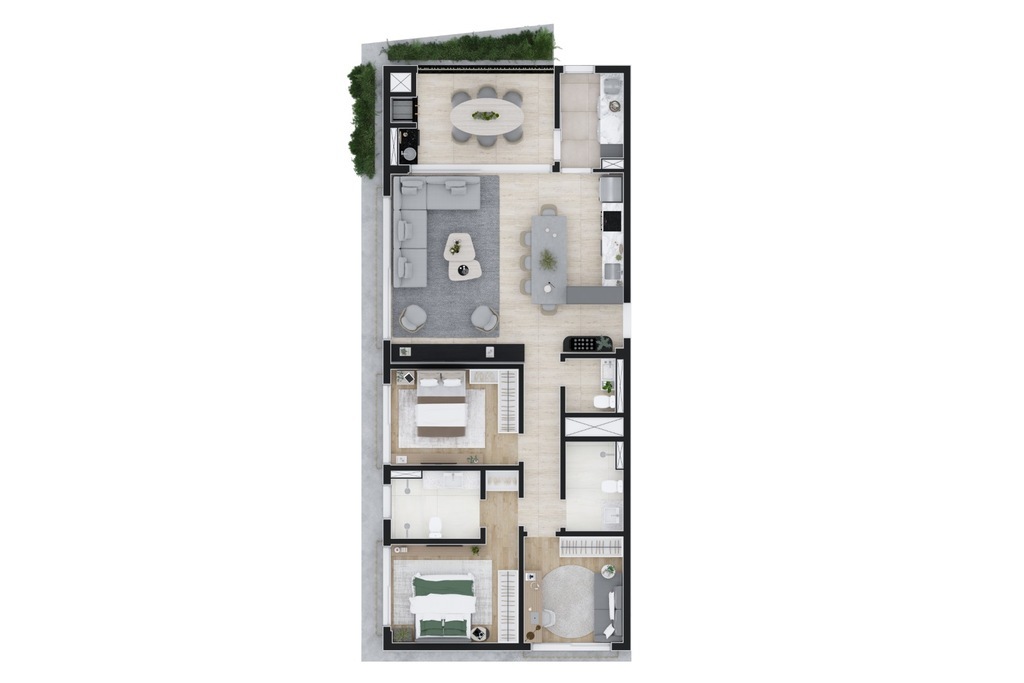 Apartamento, 3 quartos, 215 m² - Foto 61