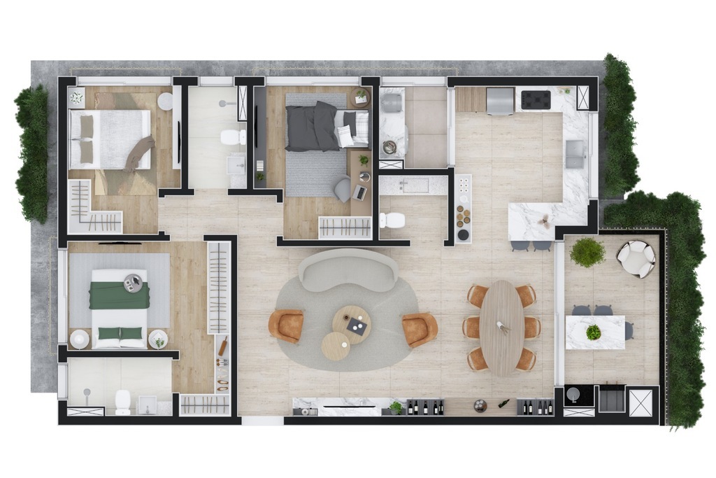 Apartamento, 3 quartos, 215 m² - Foto 59