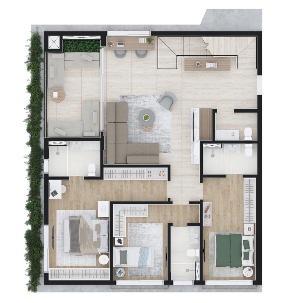 Apartamento, 3 quartos, 215 m² - Foto 74