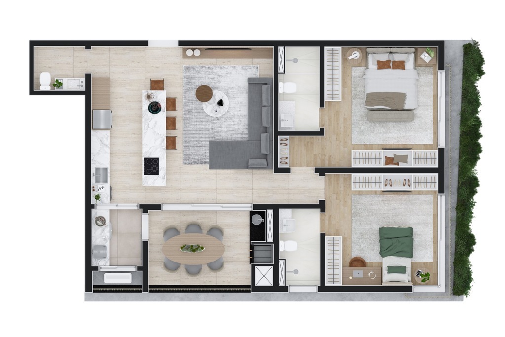 Apartamento, 3 quartos, 215 m² - Foto 56