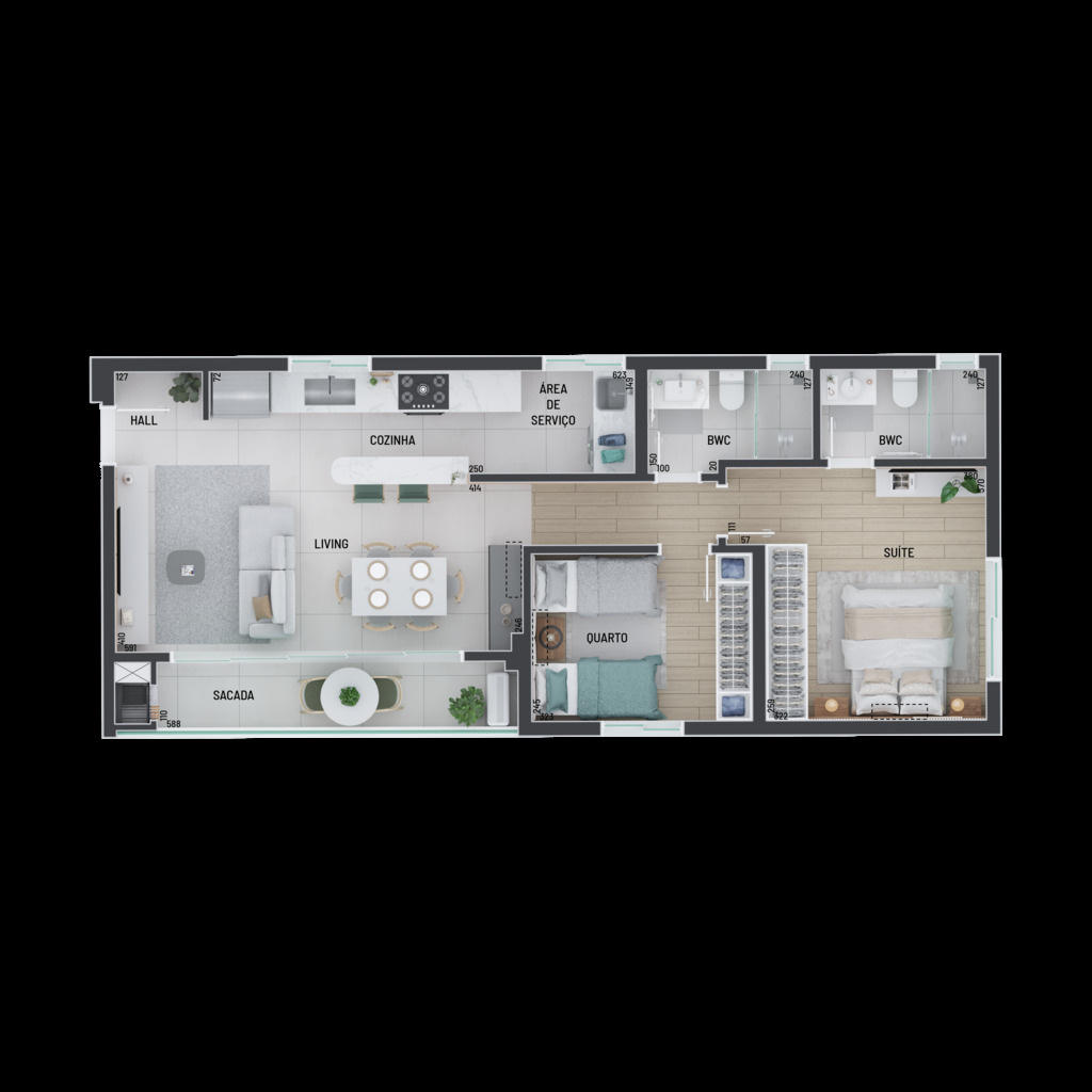 Apartamento, 2 quartos, 77 m² - Foto 11