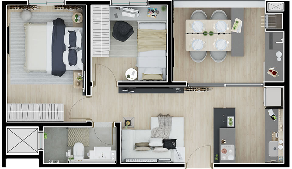 Apartamento, 2 quartos, 51 m² - Foto 37