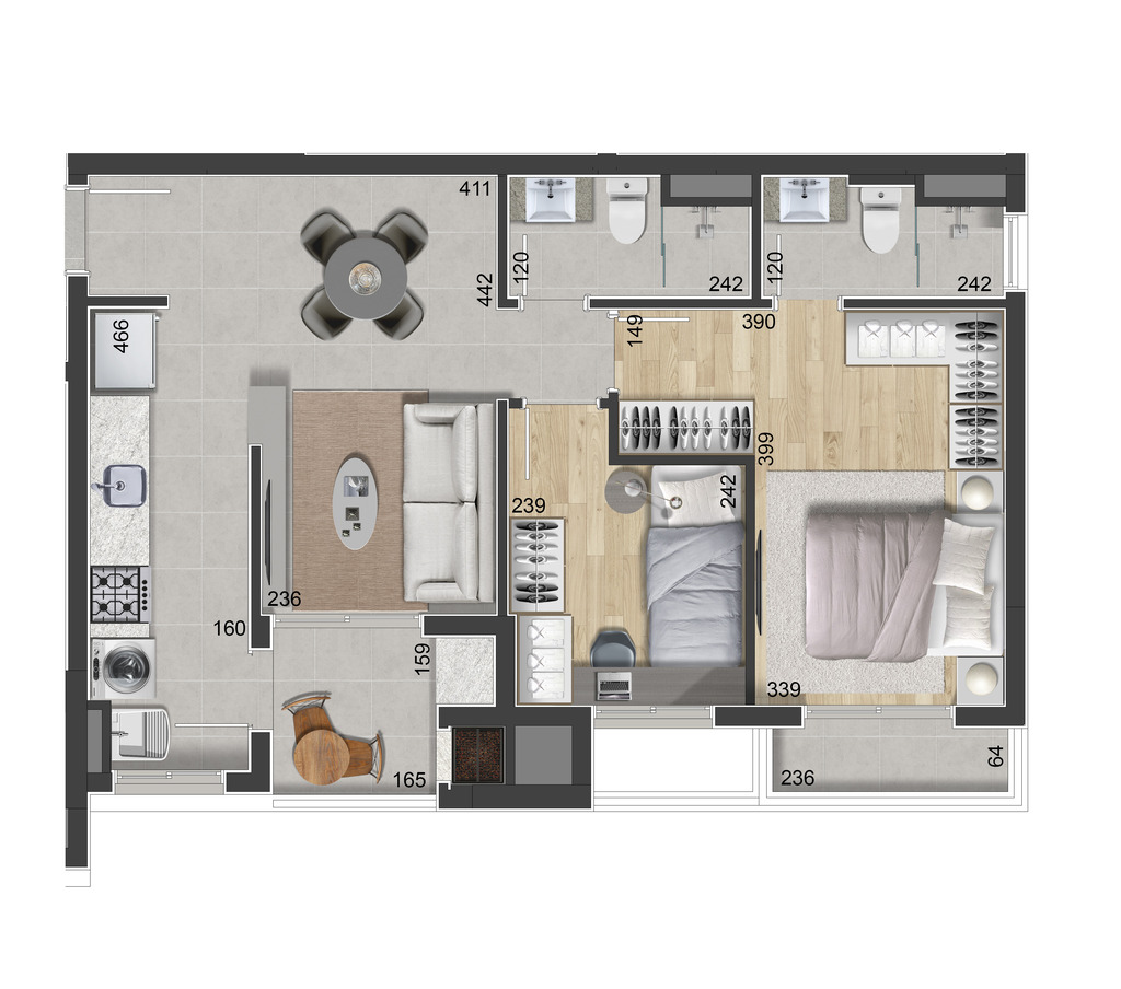 Apartamento, 2 quartos, 60 m² - Foto 29