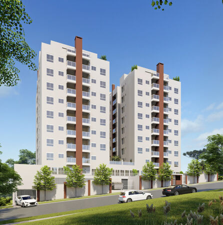 Edifício Allure Residencial | 2 quartos 1 a 2 suítes-Boa Vista-Curitiba/PR.