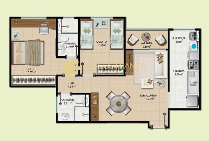 Apartamento à venda com 2 quartos, 50m² - Foto 22