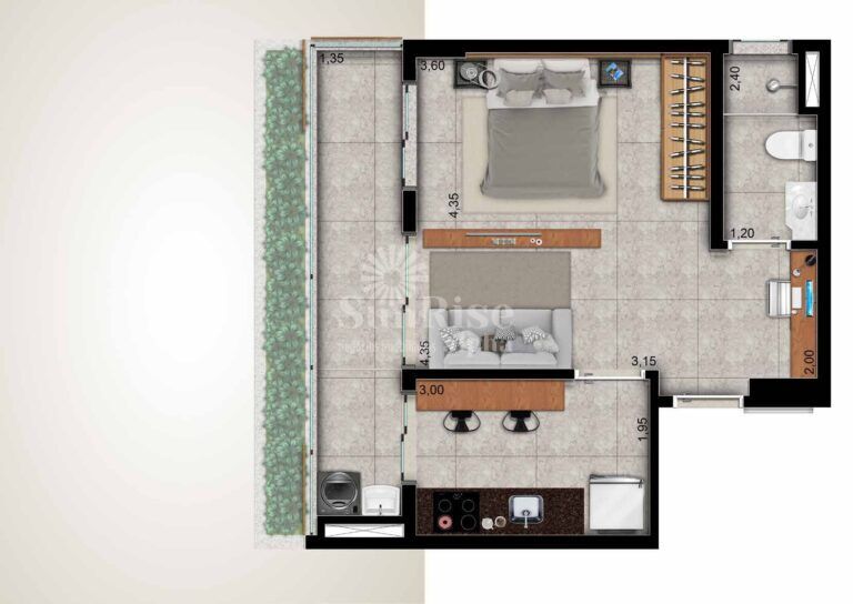 Apartamento, 1 quarto, 40 m² - Foto 38