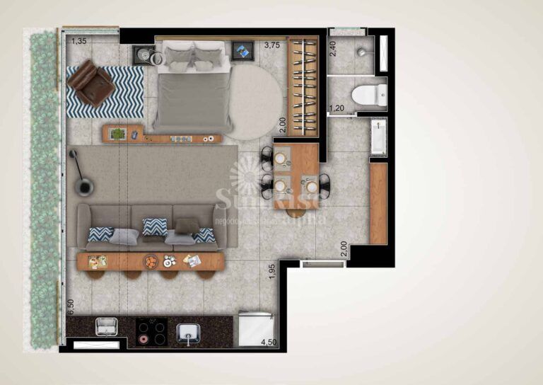 Apartamento, 1 quarto, 40 m² - Foto 39