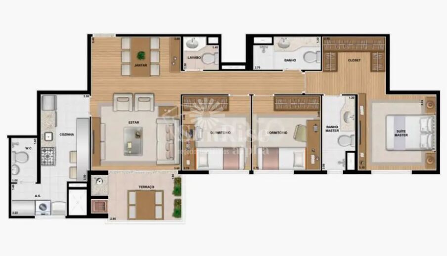 Apartamento para alugar com 1 quarto, 50m² - Foto 46
