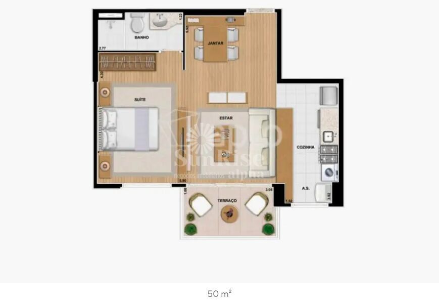 Apartamento para alugar com 1 quarto, 50m² - Foto 44