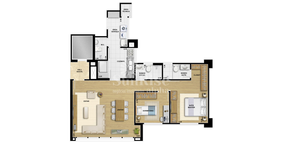 Apartamento para alugar com 3 quartos, 121m² - Foto 81