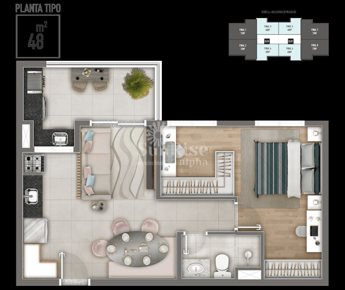 Apartamento, 2 quartos, 58 m² - Foto 48