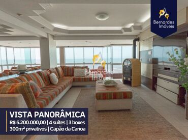Apto com + de 300m² privativos e vista ETERNA para o mar em Capão