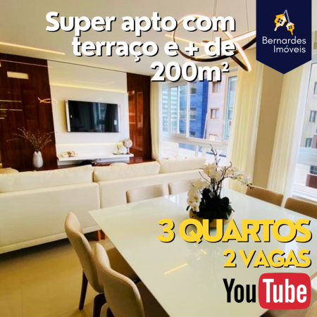 Super apto com terraço e + de 200m²
