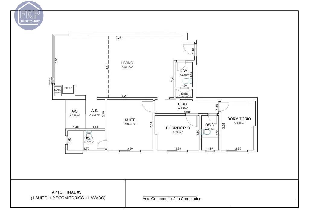 Apartamento à venda com 3 quartos, 93m² - Foto 14