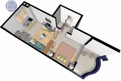 Apartamento, 1 quarto, 32 m² - Foto 3