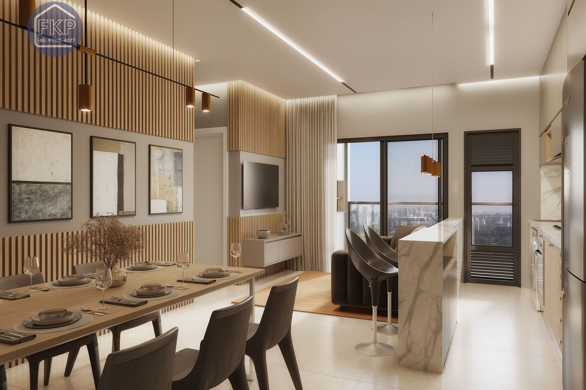 Apartamento à venda com 2 quartos, 59m² - Foto 2